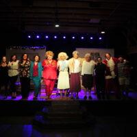 Cast of Golden Girls curtain call at Alley Rep. 2015